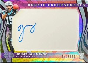 Jonathan Mingo 2023 Panini Illusions #RE-JMO Rookie Endorsements /344 (RC, AU) - Imagen 1 de 2