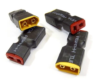 ✅ 4 Stück XT60 Male auf T-Dean T-Stecker Buchse Female Lipo Akku Adapter RC ✅ - Bild 1 von 13