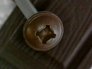 Coffee Brown Vinyl Shutter Screws Dinesol #012 12 screws per package - Bild 1 von 2