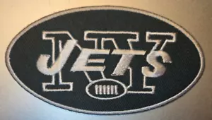 NEW YORK JETS IRON ON PATCH 4" X 2.25" FAST FREE SHIPPING W/ TRACKING - Picture 1 of 1