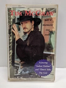 Tim McGraw Not A Moment Too Soon Cassette Tape - Picture 1 of 8