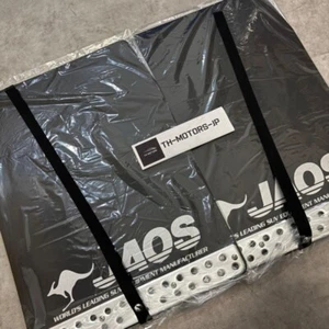 JAOS Mud Flaps Splash Guards 2P Black LAND CRUISER HILUX PRADO FJ PAJERO - Picture 1 of 12