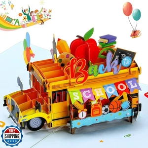 Tarjeta emergente Teling Back to School con sobre para niños tarjeta de felicitación 3D Happ - Imagen 1 de 5
