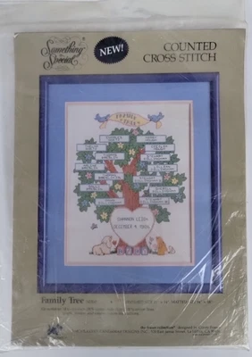 ALGO ESPECIAL, PUNTO DE CRUZ CONTADO: ÁRBOL GENEALÓGICO 50335 NUEVO  Foto 1 de 2