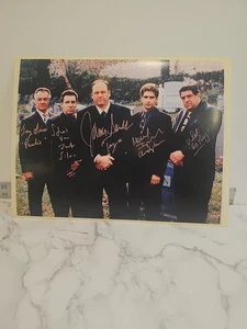 Réplica autografiada de actores de Los Soprano retrato a color 11x8 - Imagen 1 de 2