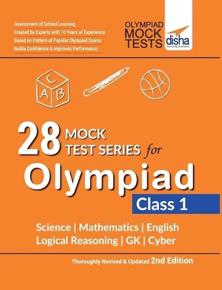 28 Mock Test Series for Olympiads Class 1 Science, Mathematics, English, Logical - Image 1 of 1