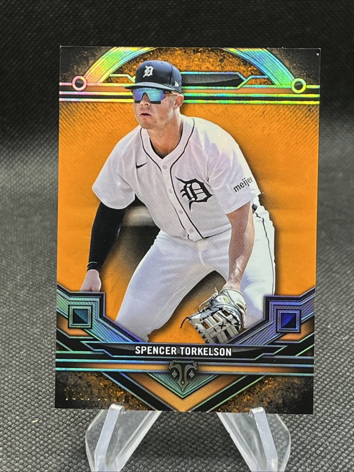 SPENCER TORKELSON 2024 Topps Triple Threads Amber Orange #'d /199 Tigers #48 - Image 1 of 4