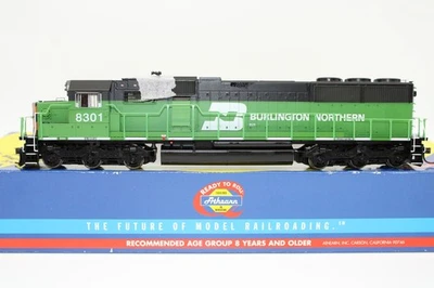 Athearn HO Scale BN Burlington Northern EMD SD60 Diesel Locomotive #8301 DCC Rdy - Image 1 of 4