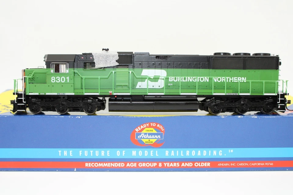 Athearn HO Scale BN Burlington Northern EMD SD60 Diesel Locomotive #8301 DCC Rdy - Image 1 of 4