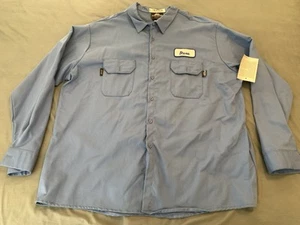 NWOT Westex STEELGUARD FR Heavyweight CAT2/2112 Blue Long Sleeve Shirt Men's 4XL - Picture 1 of 8