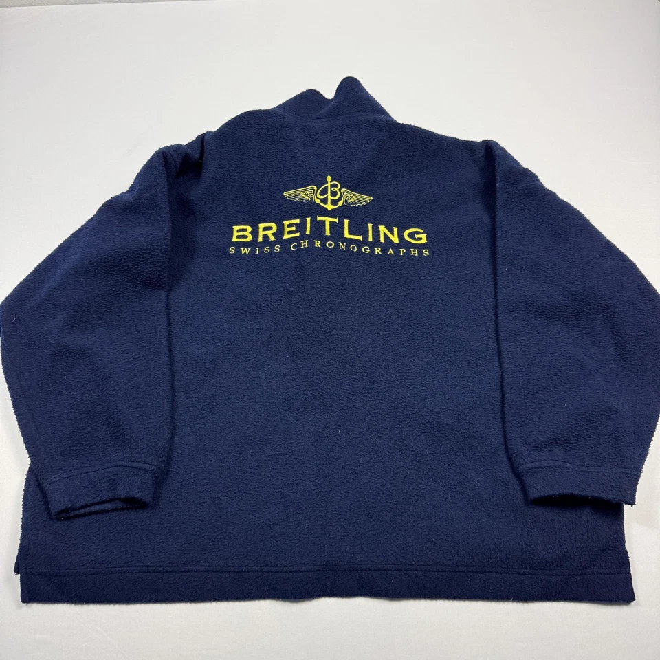 Breitling Fleece Pullover Mens XL Swiss Chronographs Embroidered Jacket - Image 1 of 4