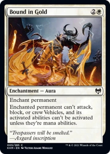 x1 Bound in Gold - Kaldheim - NM - MTG - Image 1 of 1