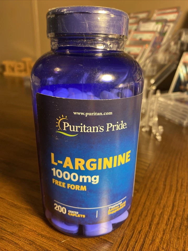 Puritans Pride - L-arginina 1000 mg, forma libre - 200 cápsulas,  Foto 1 de 2