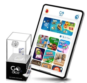 Go Dice Digital App Game 2 Dice Game For All Ages Play Many Games Digitally - Picture 1 of 10