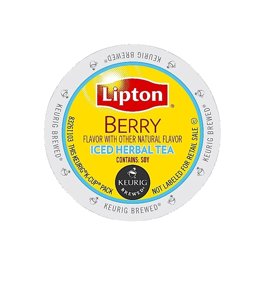 Té de hierbas heladas Lipton® Berry K-Cup, 60 K-Cups - Stock a granel Foto 1 de 1