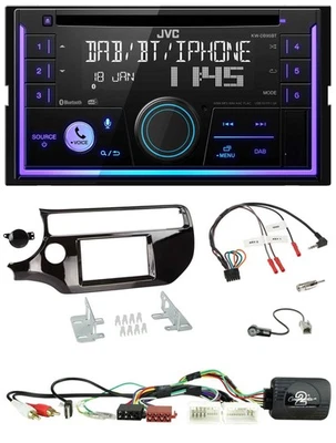 JVC Lenkrad USB 2DIN DAB Bluetooth CD Autoradio für Kia Rio UB ab 2015 piano sch - Bild 1 von 4