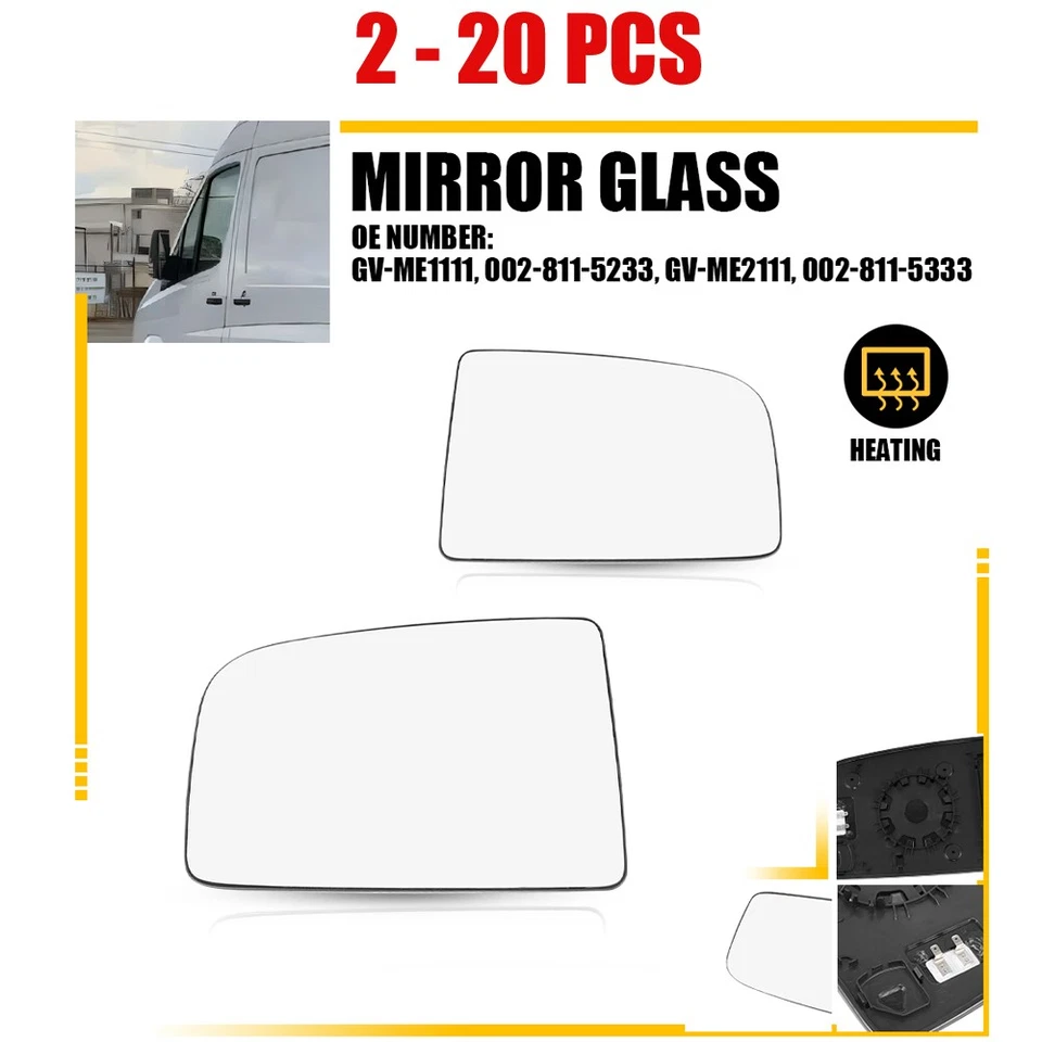 Espejo retrovisor de remolque L&R 2-20X cristal transparente calefactable Mercedes-Benz Sprinter 3500 10-2018 Foto 1 de 4