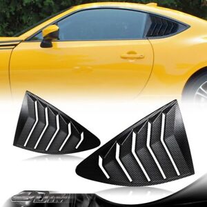 Carbon Style Side Window Louvers Scoop Cover Vent For 13-20 SUBARU BRZ/SCION FRS