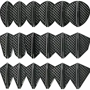 Cosmo Darts Fit Flight Pro Series Black Dart Flights - Bild 1 von 19