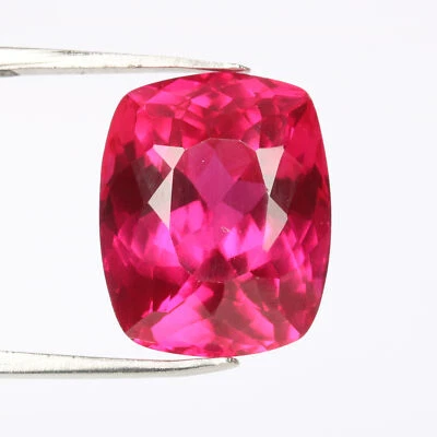 Certified African Red Ruby 13 Ct. Fine Cushion Cut Loose Gemstone - Image 1 of 4