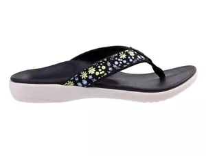 Spenco Yumi Nuevo Floral Women's Supportive Sandal Black - 9.5 Wide - Picture 1 of 1
