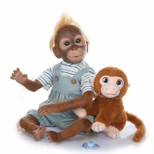 20 Inch Newborn Realistic Baby Doll Silicone Vinyl Reborn Monkey Dolls - Picture 1 of 5