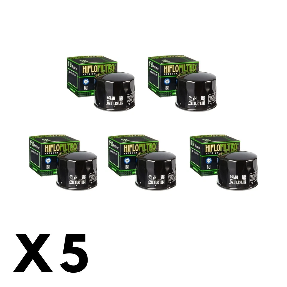 Paquete de 5 filtros de aceite Hiflo para BMW S 1000 RR 2010-2023 Foto 1 de 1