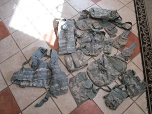 US Molle II Camo Field Eguipment Lot / 16 Pieces / Packs, Survival Vest, Pouches - Picture 1 of 11