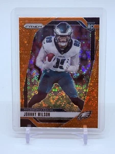 2024 Panini Prizm Football Johnny Wilson #355 Orange Disco Rookie RC Eagles - Picture 1 of 2