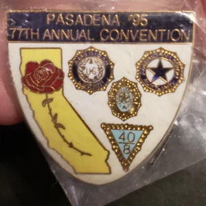 Pasadena American Legion 77th Annual Convention Lapel Pin 1995 - Picture 1 of 3
