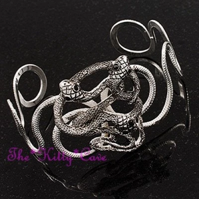 Belly Dance Egyptian Cleopatra Pharaoh Cobra Asp Snake Serpents Knot Cuff Bangle - Image 1 of 4