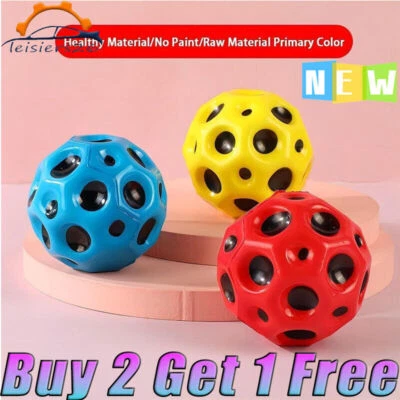 Mini Meteor Bouncing Balls Ultra High Bounce Ball Bouncy Spaceball Outdoor Toy - Image 1 of 4