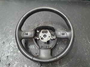 AUDI A3 STEERING WHEEL LEATHER, GREY, W/ AUDIO, NON CRUISE TYPE, HATCH, 8P - Picture 1 of 10