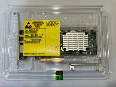 QLOGIC QLE3442-RJ DUAL PORT NETWORK ADAPTER BC0110403-01 - Image 1 of 2