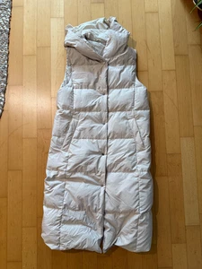 ESPRIT Oversized Long Steppweste Mantel Daunen XS/34 creme/beige - Bild 1 von 6