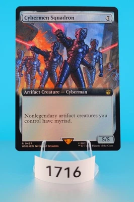 MTG Cybermen Squadron (Extended Art) Universes Beyond: Doctor Who Foil #457 - Image 1 of 2