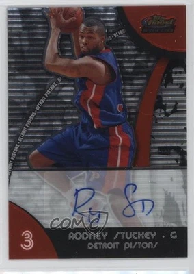 2007-08 Topps Finest Refractor Auto Rodney Stuckey #99 Rookie Auto RC - Image 1 of 2