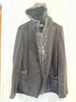 Chaqueta Blazer Howe Sudadera con Capucha Para Hombre Negra y Camuflaje Ajuste A Medida Cremallera Completa Mediana Foto 1 de 4