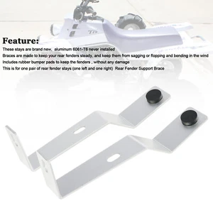 Billet Rear Fender Brace Brackets Stays For Yamaha Banshee 350 YFZ350 1987-06 CA - Picture 1 of 12