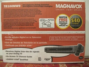 Magnavox DTV Digital to Analog Converter SDTV Tuner TB110MW9 w Remote NEW - Picture 1 of 12