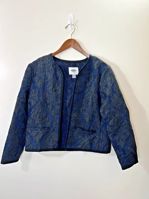 Old Navy Womens Brocade Bolero Jacket Size L Vintage Inspired Regency Steampunk - Image 1 of 4