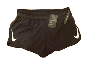 $80 NEW Mens Nike Aeroswift Running Racing Shorts Black 2" AQ5257 410 LARGE - Picture 1 of 5