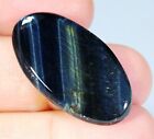 22 CT NATURAL BLUE FIRE PIETERSITE TIGER EYE OVAL CABOCHON GEMSTONE FC-890