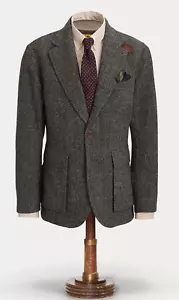 RRL Ralph Lauren 1920s Inspired Unconstructed Wool Tweed Sport Coat Jacket- L - Picture 1 of 11