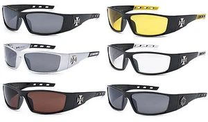 Choppers Sunglasses Motorcycle Riding Glasses Wrap Around 7 colors available C50 - Picture 1 of 13