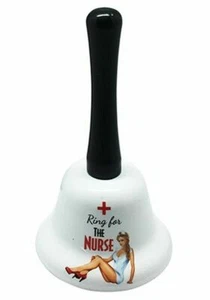 CASE 12 x Ring For The Nurse Novelty Joke Bell Funny Handheld Gift For Him Her - Picture 1 of 2