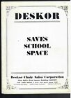 1920's ? DESKOR School Desk Folding Catalog/ Brochure