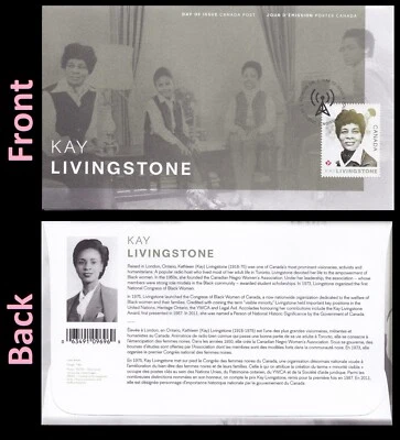 Canada 3085 Black History Month Kay Livingstone FDC 2018 - Image 1 of 3