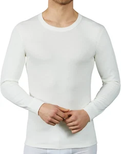 Pinuccio Venegoni Set 2 Magliette Manica Lunga Lana Cotone 100% Interno; Made in - Foto 1 di 12