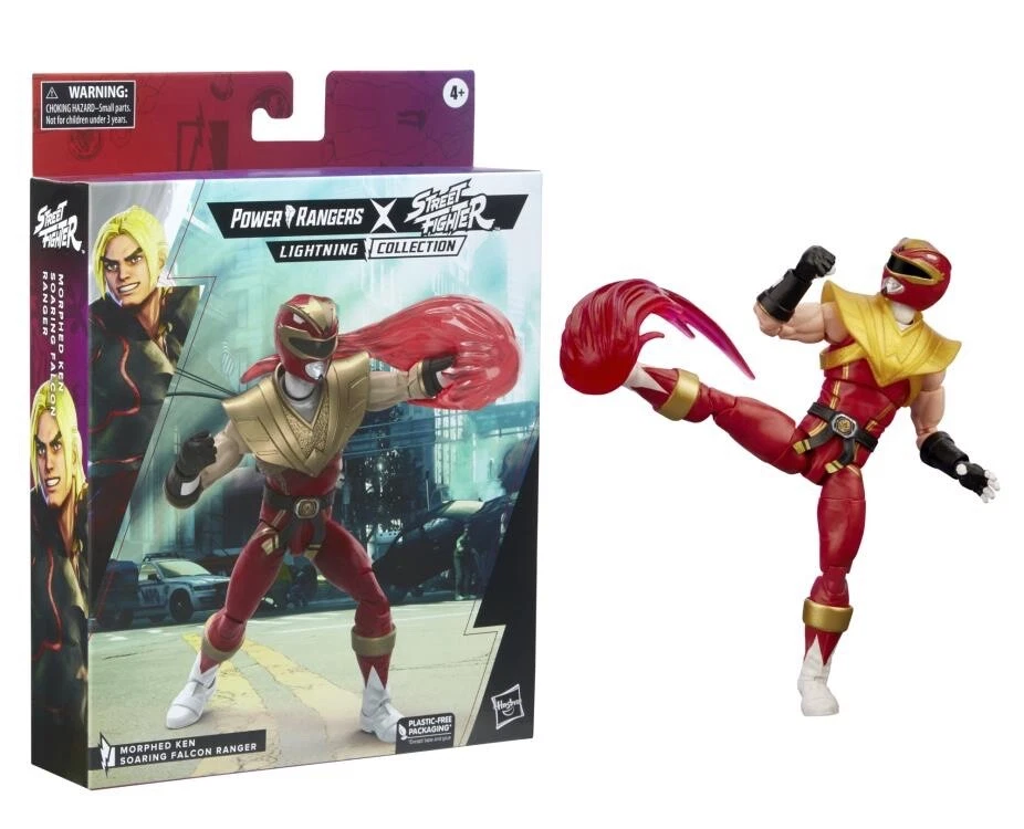 Power Rangers x Street Fighter - Morphed Ken Soaring Falcon Ranger Action Figure - Image 1 of 1